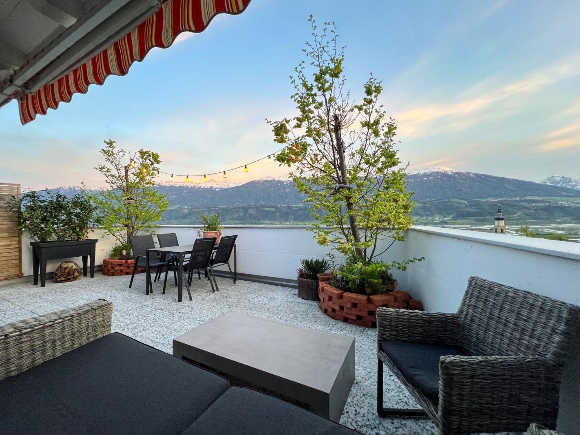 Sunny Mountain Loft - Terrace & Garden Apartment Thaur Ngoại thất bức ảnh
