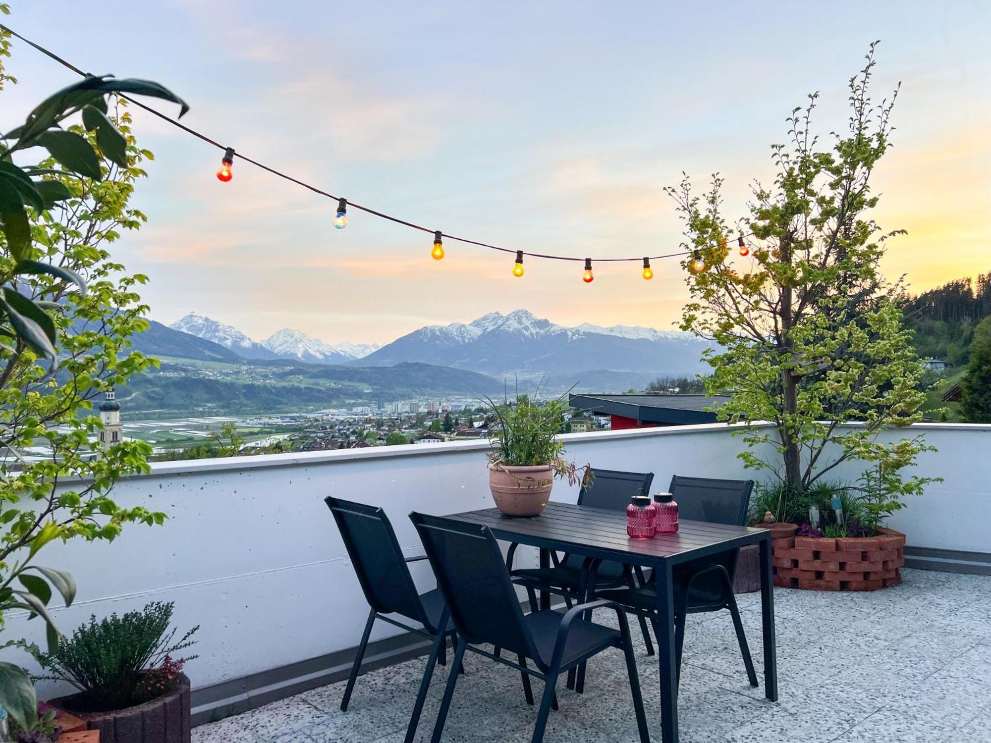 Sunny Mountain Loft - Terrace & Garden Apartment Thaur Ngoại thất bức ảnh
