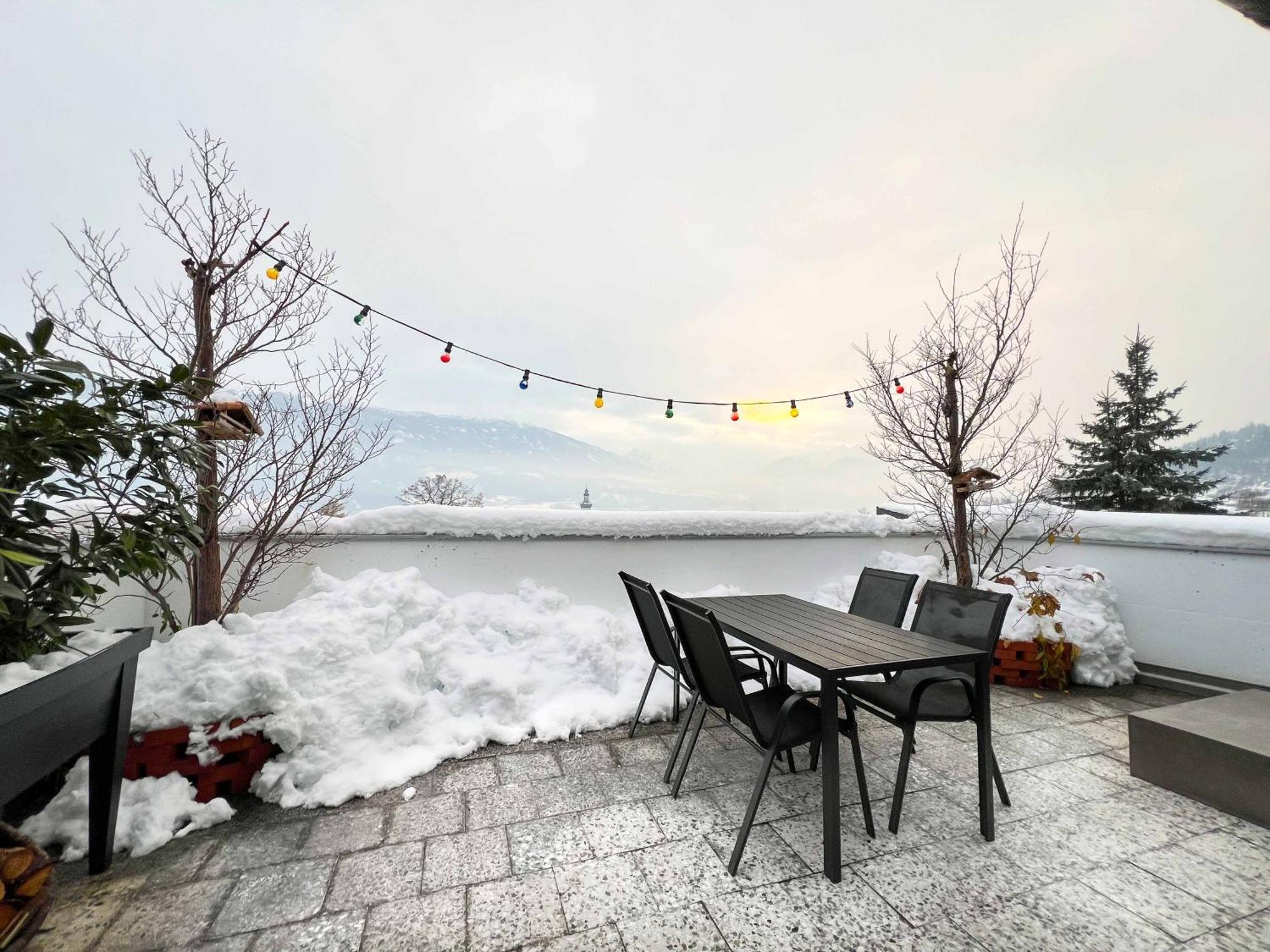 Sunny Mountain Loft - Terrace & Garden Apartment Thaur Ngoại thất bức ảnh